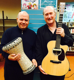 Antoine Lammam and Matthew Montfort Library Concert Photo