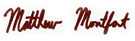 Matthew Montfort's Signature